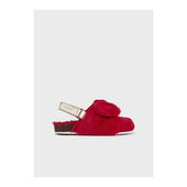 Mayoral Girls Red Faux Fur Slippers